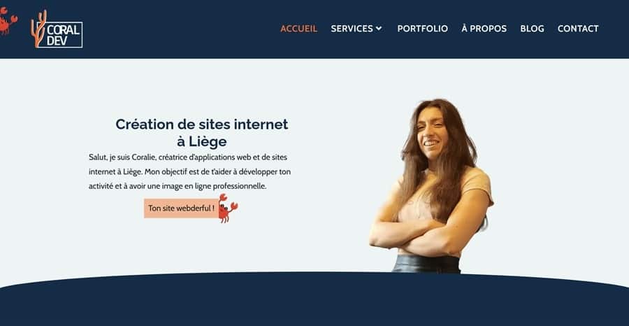 Coralie Testa, webdesigner