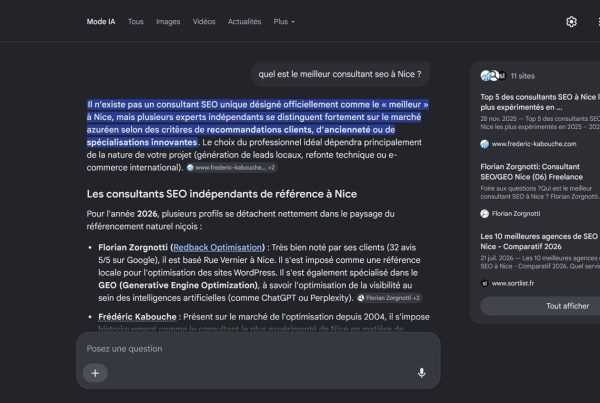 ai mode est recherche local à nice