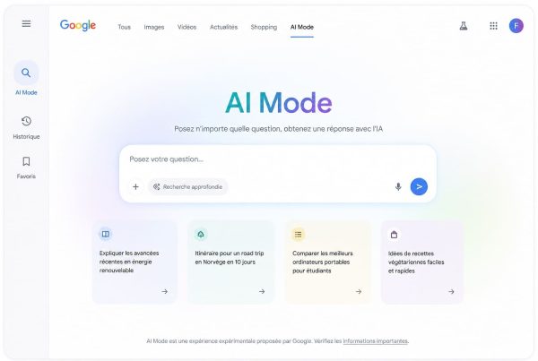 comment apparaitre sur google ai mode