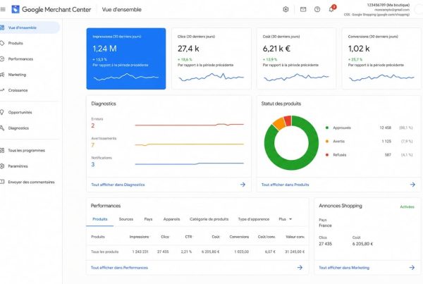 google merchant center pour ia